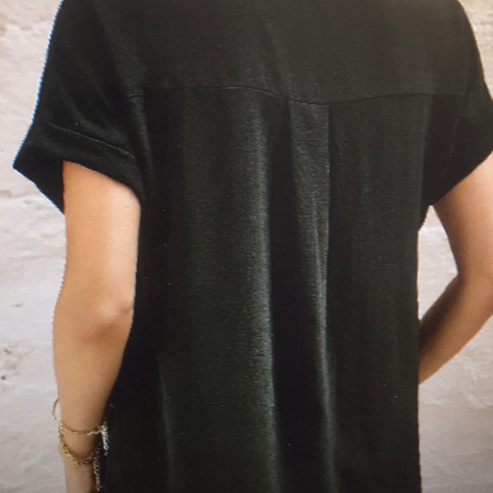 G.I.L.I./BLACK-GUAZE BUTTON DOWN FRONT SHIRT - Picture 5 of 16